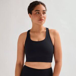 Girlfriend Collective Black Paloma Racerback Bra Size M